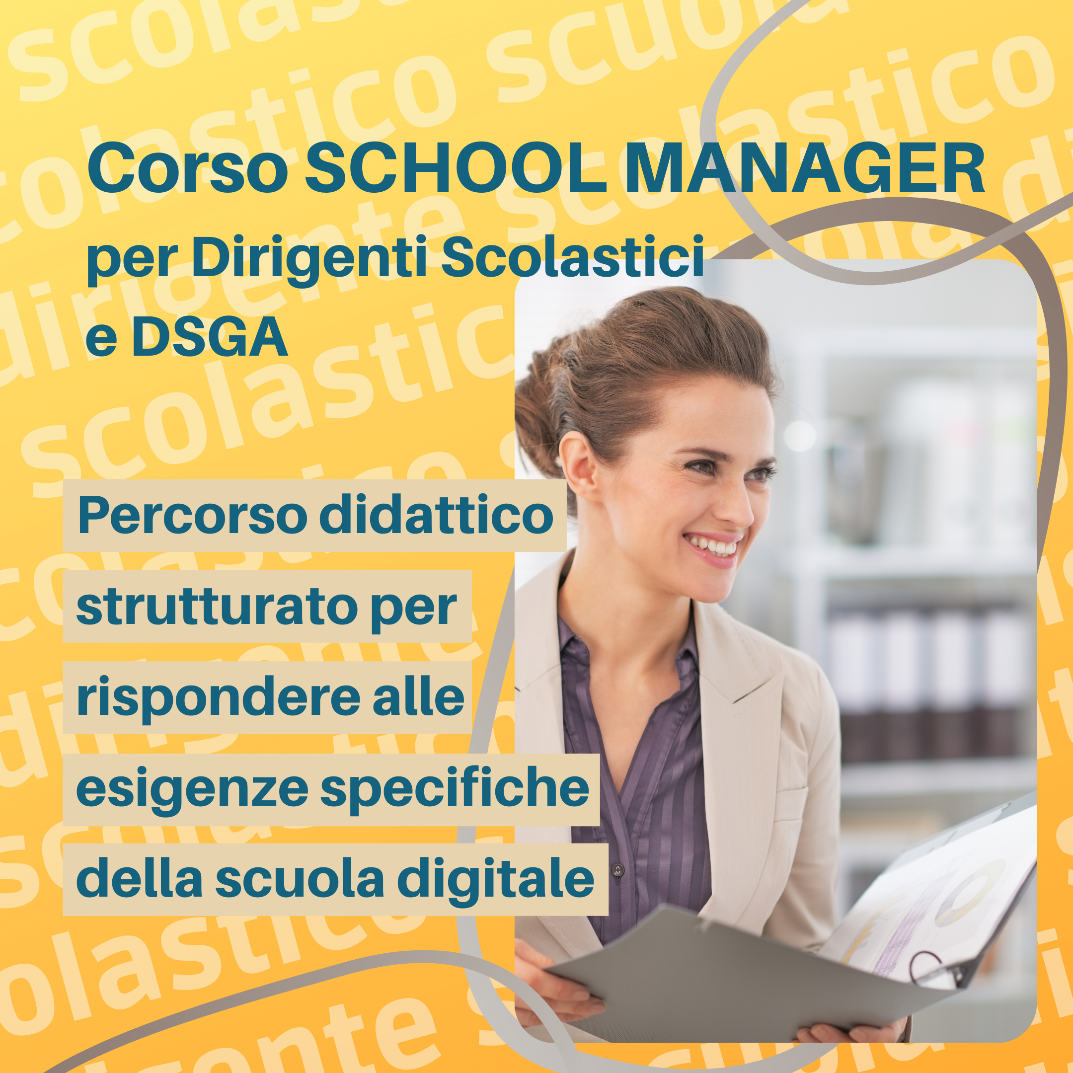 Corso SCHOOL MANAGER – OPERATORE AMMINISTRATIVO